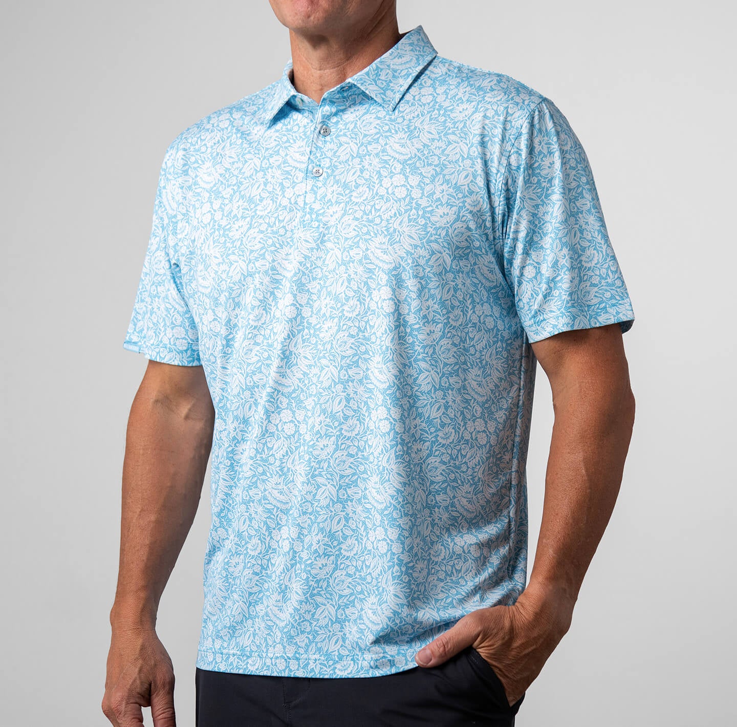 Printed Palomar Performance Polo